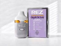 REZ 3 Gram Live Resin Liquid Diamond Vape - Durban Prime (S) + Grape Octane (I)
