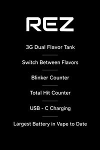 REZ 3 Gram Live Resin Liquid Diamond Vape - Papaya Nova (S) + Payton 24k (I)